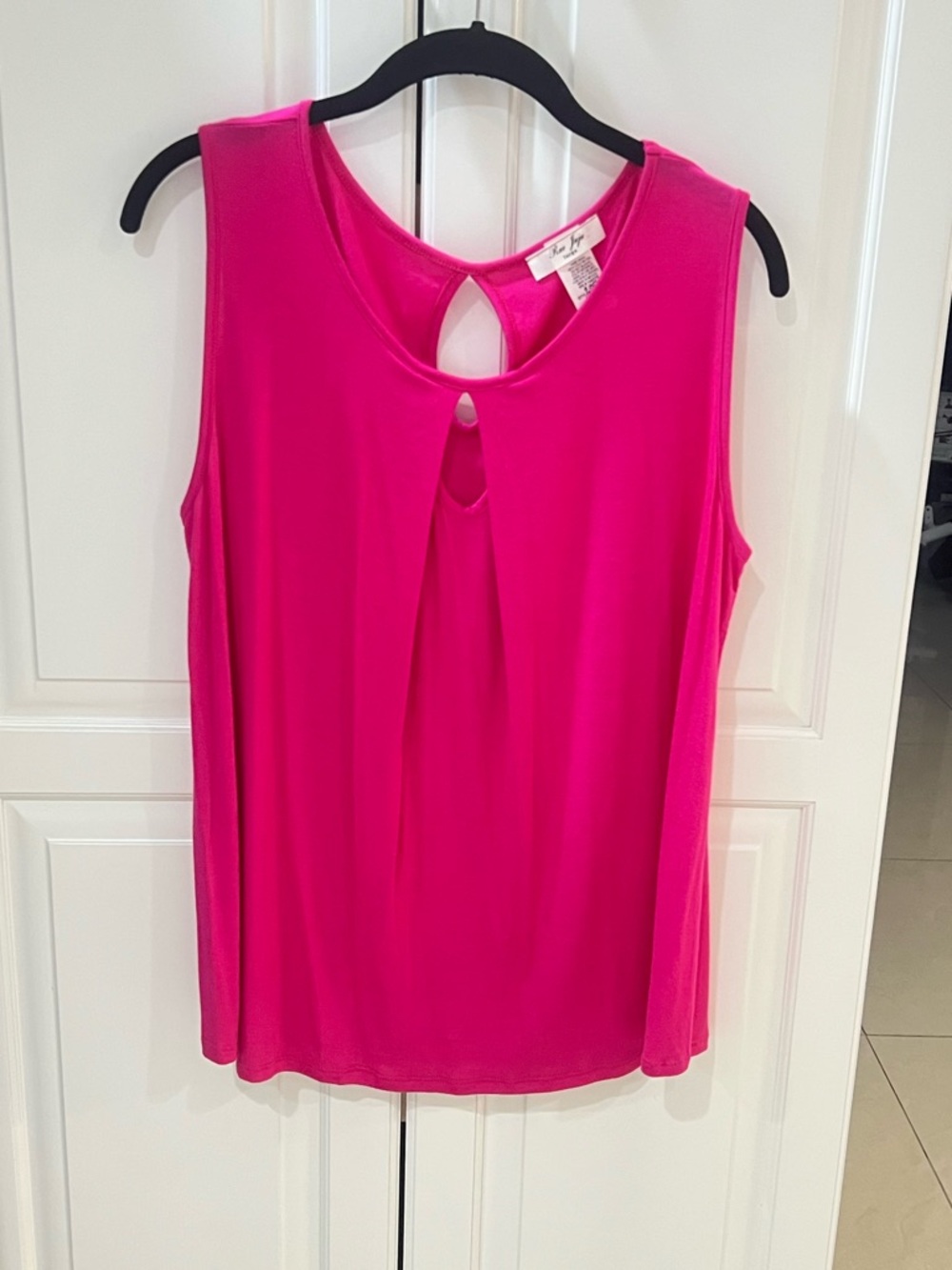 Rue Juju hot pink Sleeveless Top size large
